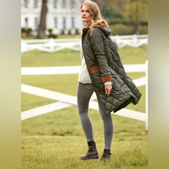 NWTs Barbour Mickley Quilted Jacket. Sage/Ancient. Sz. 10 US (14 UK) - Picture 3 of 16